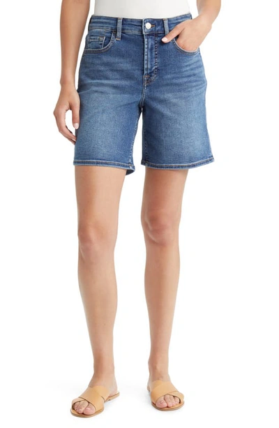 Jen7 By 7 For All Mankind Boyfriend Mid Thigh Denim Shorts In Brynn