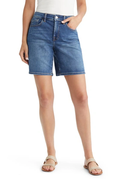 Jen7 By 7 For All Mankind Boyfriend Mid Thigh Denim Shorts In Brynn