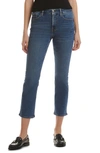 Jen7 By 7 For All Mankind Mid Rise Ankle Slim Straight Leg Jeans In Brynn