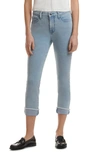 JEN7 BY 7 FOR ALL MANKIND BLEACH HEM ANKLE SKINNY JEANS
