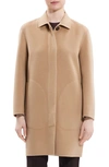 Theory New Divide Wool-cashmere Car Coat In Palomino