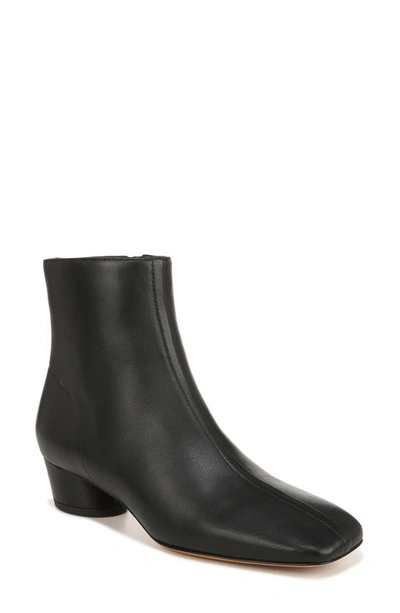 Vince Ravenna Leather Ankle Boots In Black