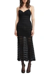 BARDOT FLYNN LACE MIDI DRESS