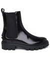 TOD'S BLACK LEATHER ANKLE BOOTS