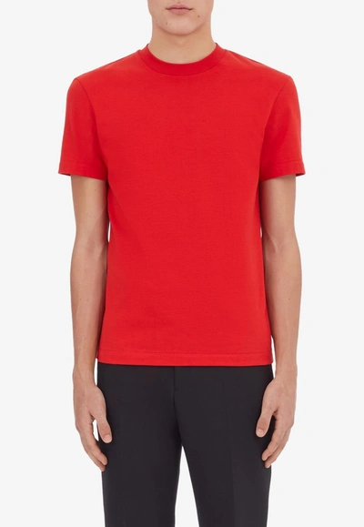 Ferragamo Basic Short-sleeved T-shirt In Red