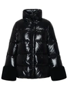 FAY FAY BLACK NYLON DOWN JACKET WOMAN