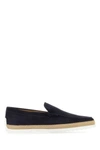 TOD'S TOD'S MAN BLUE SUEDE LOAFERS