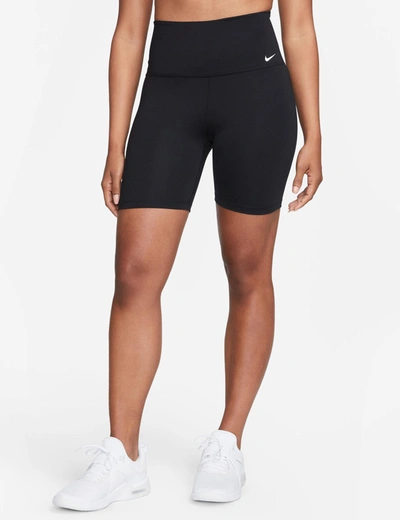 Nike Dri-fit One 7" Biker Shorts In Black
