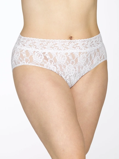 Hanky Panky Plus Size Signature Lace French Brief White