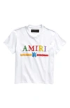 AMIRI KIDS' CRAYON SKETCH LOGO COTTON GRAPHIC T-SHIRT