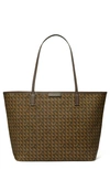 Tory Burch Ever-ready Zip Tote In Chocolate