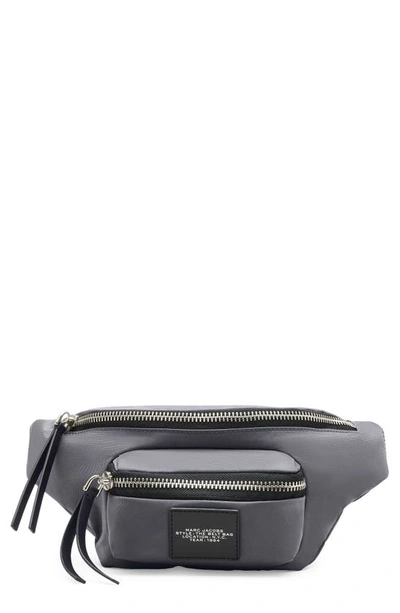 Marc Jacobs The Biker Logo-patch Belt Bag In Dark Shadow