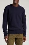 STONE ISLAND STONE ISLAND COMPASS LOGO WOOL BLEND SWEATER