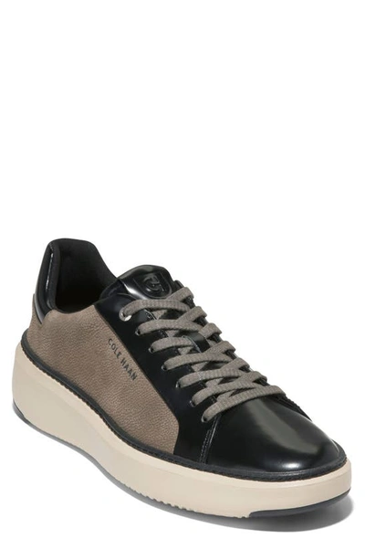 Cole Haan Grandpro Topspin Trainer In Charcoal Morel/ Black