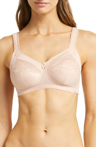 Amoena Isadora Wireless Pocketed Bra In Rose Beige