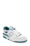 New Balance Kids' 550 Basketball Sneaker In White/ Vintage Teal