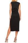Ramy Brook Elena Gathered Midi Dress In Black
