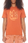 Cult Of Individuality Paintbrush Shimuchan Logo Graphic T-shirt In Rust
