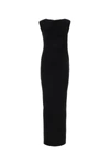 Givenchy Womens Black Structured Sleeveless Stretch-wool Blend Maxi Dress In Black