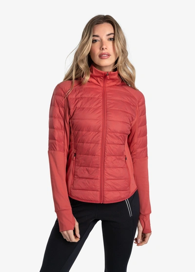 Lole Just Windproof Insulated Jacket In Cerise