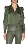 Frame Gillian Silk Blouse In Surplus