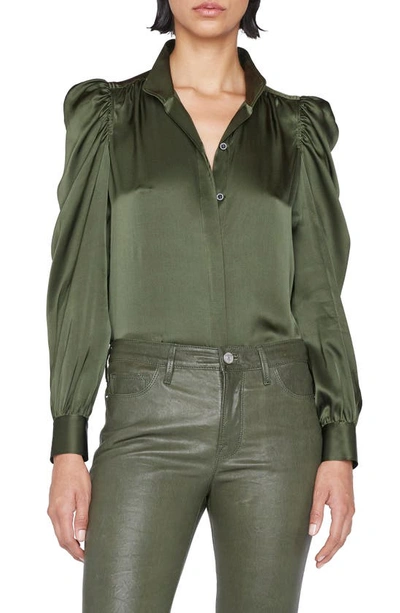 Frame Gillian Silk Blouse In Surplus