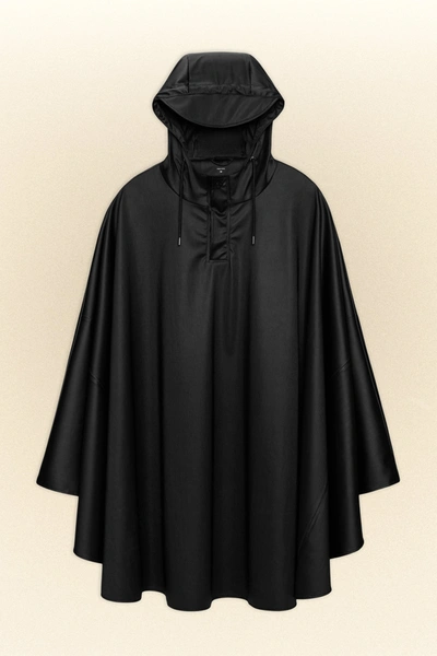 Rains Cape In Black Grain