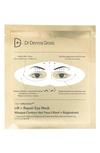 DR DENNIS GROSS SKINCARE DERMINFUSIONS LIFT + REPAIR EYE MASK, 4 COUNT