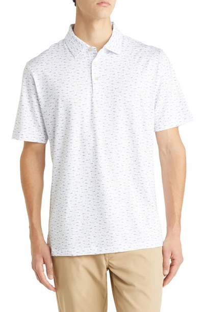 Peter Millar Still Song Jersey Performance Polo In White