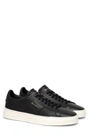 Santoni Low-top Lace-up Sneakers In Black-n01