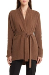 Kobi Halperin Bryn Belted Cashmere Cardigan In Chestnut