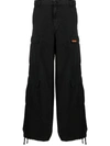 Heron Preston Mid-rise Cargo Trousers In Black