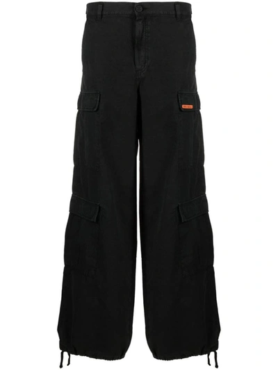 Heron Preston Mid-rise Cargo Trousers In Black