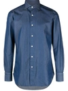 Finamore 1925 Finamore Napoli Cotton Shirt In Blue