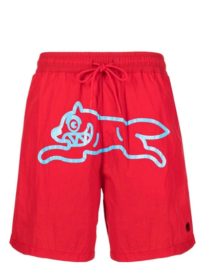 Icecream Graphic-print Swim Shorts In Red