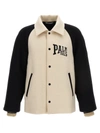 Palm Angels University Jacket In White/black