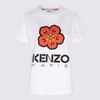 KENZO KENZO WHITE COTTON BOKE FLOWER T-SHIRT