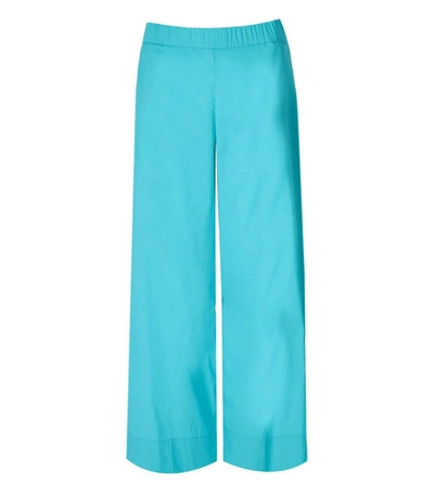 Max Mara Beachwear Sala Turquoise Trousers In Light Blue