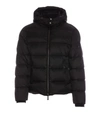 Moorer Long Sleeve Cotton Coat In Black