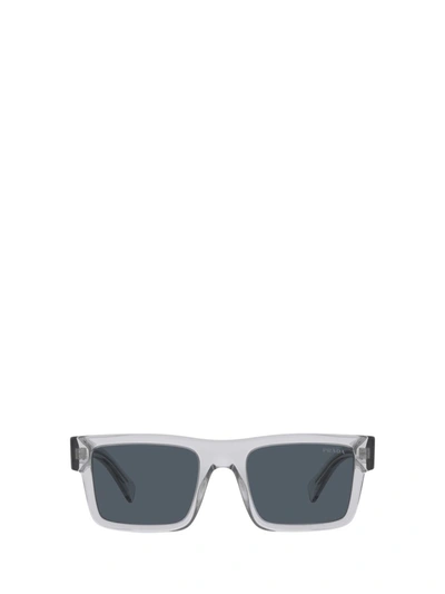 Prada Eyewear Square Frame Sunglasses In Crystal Grey