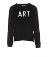 Zadig & Voltaire Kennedy Intarsia-slogan Wool Jumper In Black