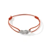 John Hardy Love Knot Cord Bracelet In Orange