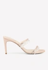 RENÉ CAOVILLA CHANDELIER 80 BEADED SATIN MULES