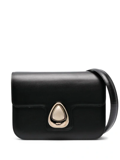 A.p.c. Small Astra Shoulder Bag In Black