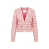 Giambattista Valli Lurex Tweed Jacket In Pink &amp; Purple