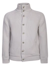 Herno Infinity Wool Bomber Jacket In Grey