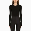 Wardrobe.nyc X Hailey Bieber Long Sleeve Tee Black In Black