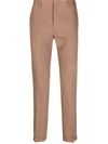 Paul Smith Pressed-crease Linen Trousers In Beige