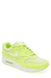 Nike Air Max 1 Premium Sneaker In Volt/ Barely Volt/ White