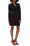 Diane Von Furstenberg Virginia Double-breasted Jersey Blazer In Black